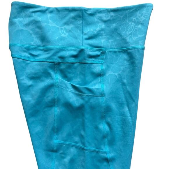 NWT Zyia Active Aqua Paradise pocket light n tight high rise capri size 8-10 - Picture 7 of 7